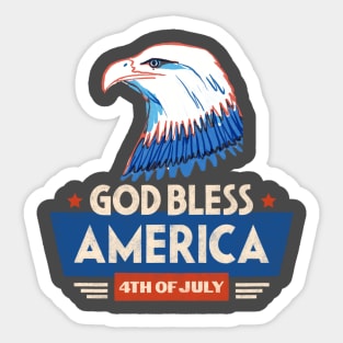America Independence day Sticker